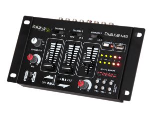 Ibiza Sound DJ21USB-MKII 4-kanałowy mikser DJ z odtwarzaczem USB