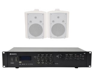 Zestaw głośników wewnętrznych Adastra 1 + wzmacniacz Bluetooth A2 USB/SD 400W