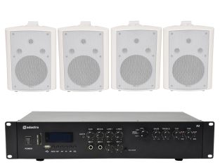 Zestaw głośników wewnętrznych Adastra 2 + wzmacniacz Bluetooth A2 USB/SD 400W