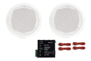 Zestaw głośników łazienkowych Adastra Bathroom 3 ze wzmacniaczem Bluetooth, biały, 4x15W