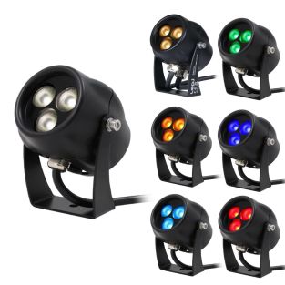 Reflektor zewnętrzny LEDJ Aspect IP65 3W dostępny w 7 kolorach