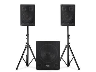 Zestaw głośników aktywnych 2.1 z subwooferem Ibiza CUBE1508 o mocy 1200 W