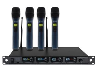 W Audio DQM 600H Quad ręczny system mikrofonowy UHF (606 MHz–614 MHz)