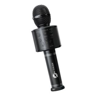 Mikrofon do karaoke i śpiewu N-GEAR z oświetleniem dyskotekowym, BT/microSD/USB