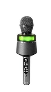 N-Gear Star Mic 100 Silver, Srebrny mikrofon karaoke z podświetleniem