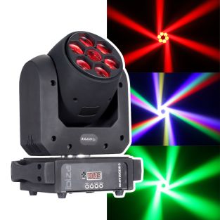 Ibiza E-Beedream100, reflektor LED 100W sterowany DMX + 6 ruchomych głów B-EYE 10W
