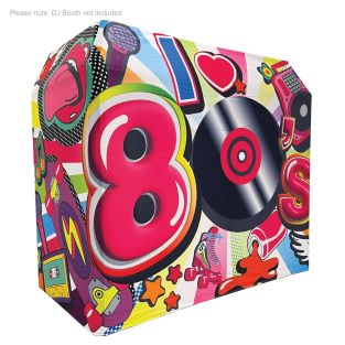 Pokrowiec na stoisko DJ-a Equinox w stylu lat 80.