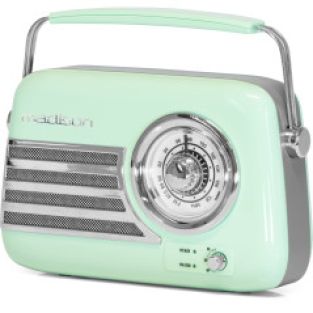 Madison Freesound VR40Gr Zielone, akumulatorowe radio retro