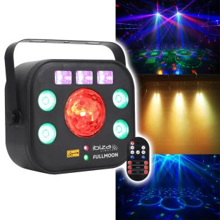 Efekt świetlny LED Ibiza Fullmoon 5 w 1