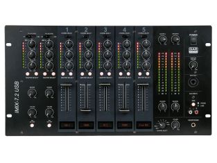 DAP IMIX-7.2 USB 7-kanałowy mikser rackowy z 2 strefami i interfejsami USB