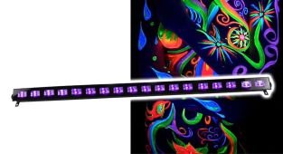 Ibiza Light LED-UVBAR18 UV, czarne światło myjące