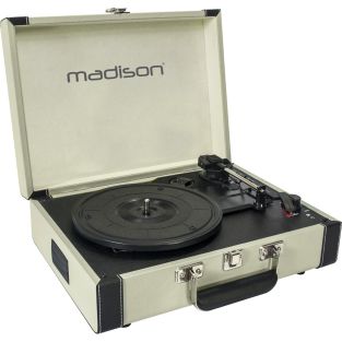 Etui na gramofon Madison Vintage z funkcją Bluetooth, USB, SD i nagrywania