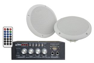 Zestaw głośników sufitowych Canopy ze wzmacniaczem Bluetooth 2x 25 W