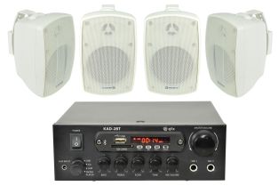 Zestaw Adastra Canopy 4 głośniki + wzmacniacz Bluetooth USB/SD