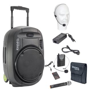 Głośnik Bluetooth Ibiza Sound PORT15VHF-MKII USB/SD/VHF 800 W