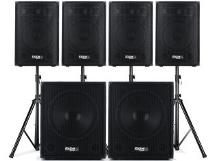 IBIZA CUBE1512QUAD Aktywny zestaw głośników 4.2 4000W