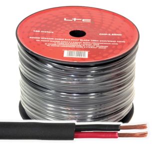 Kabel głośnikowy LTC 2x 1,5mm czarny 100m na rolce