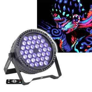 Projektor Par UV LED Ibiza Light Thinpar 36x3Watt UV Extra Flat