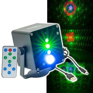Ibiza Light TINYLED-LASRGB LED i efekt laserowy na akumulatorze
