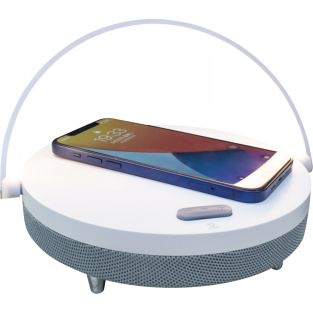 Głośnik Bluetooth LTC Smooth-Light z oświetleniem i ładowarką do telefonu komórkowego