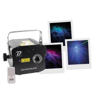 Boomtone DJ KUB 200 Galaxy laser i efekt galaktycznej chmury RGB