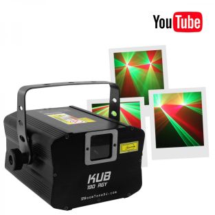 Boomtone DJ KUB 190 RGY Czerwony, żółty, zielony laser