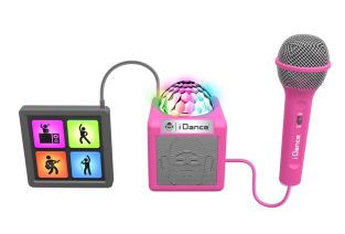 iDance Audio Cube Sing 200 Różowe pudełko imprezowe z padem dźwiękowym i mikrofonem